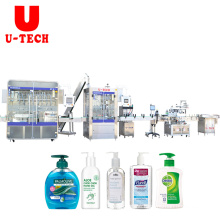 Linear automatic hand sanitizer gel filling machine